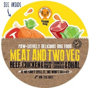 Doggy Bag - Meat and Two Veg Meal