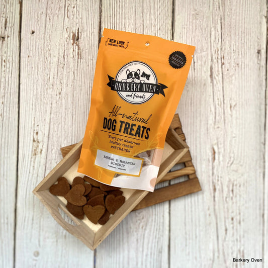 Barkery Oven Wheat Free Banana and Molasses Biscuit Dog Treats