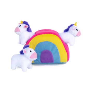 Waggy Woffie Zippy Burrow Unicorns in Rainbow
